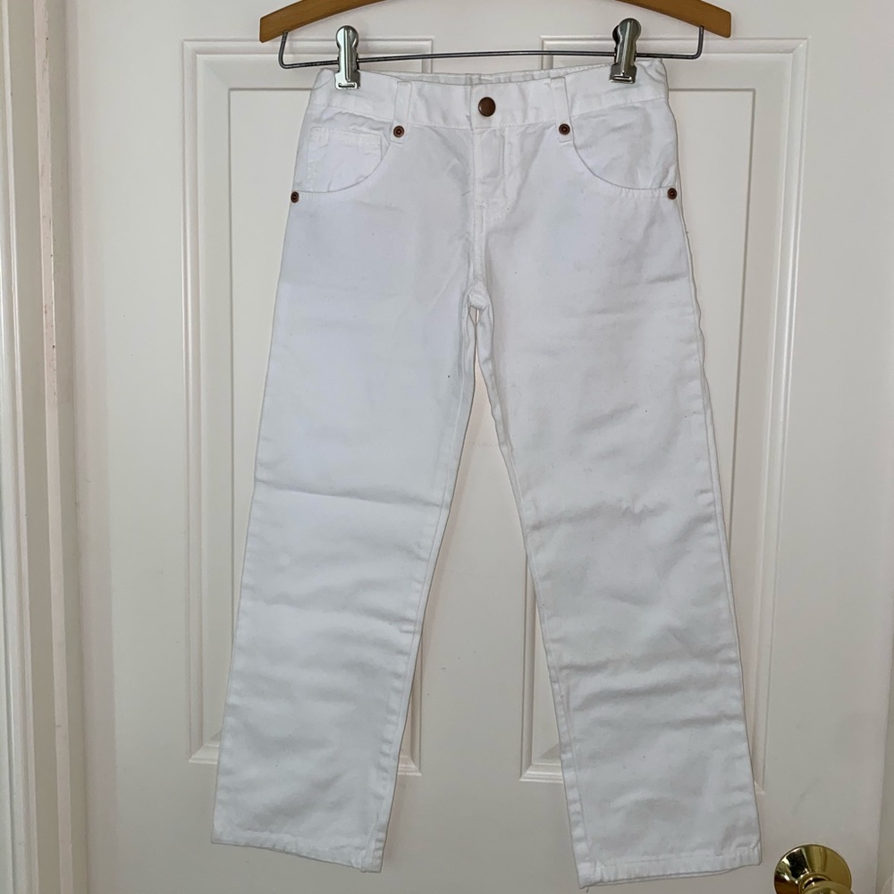 NWT Carolina Zapf Girls White Jeans